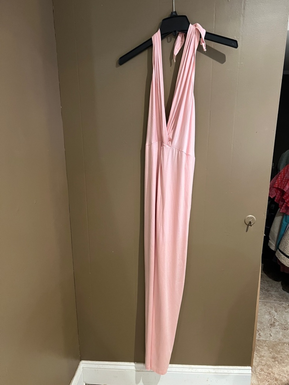 Free People Beach Mirage Convertible Halter Tunic in Dusty Rose Sz XL NEW